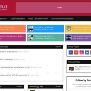 Download Sarkari Result Theme for Blogger Free Latest Version