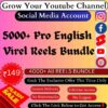 5000+ Pro English Viral Reels Bundle Readymade For Social Media