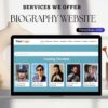 Biography Website Design Amazing Look & Better Speed Ranking